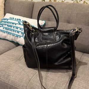 HOBO Black Leather Tote Bag